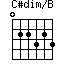 C#dim/B