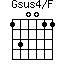Gsus4/F