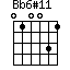 Bb6#11