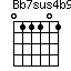 Bb7sus4b9