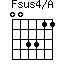 Fsus4/A