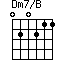 Dm7/B
