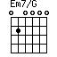 Em7/G