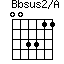 Bbsus2/A