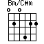Bm/C#m
