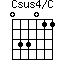 Csus4/C