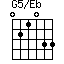 G5/Eb