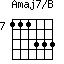 Amaj7/B=111333_7