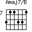 Amaj7/B=311331_7