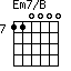 Em7/B=110000_7