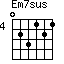 Em7sus=023121_4