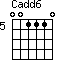 Cadd6=001110_5
