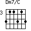 Dm7/C=311313_3