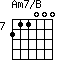 Am7/B=211000_7