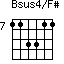 Bsus4/F#=113311_7