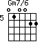 Gm7/6=010022_5