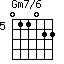 Gm7/6=011022_5