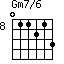 Gm7/6=011213_8