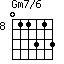 Gm7/6=011313_8