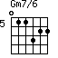 Gm7/6=011322_5