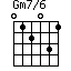 Gm7/6=012031_1