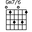 Gm7/6=013031_1