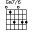 Gm7/6=013033_1