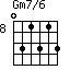 Gm7/6=031313_8