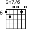 Gm7/6=120010_6