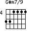 G#m7/9=331111_4