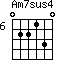 Am7sus4=022130_6
