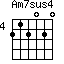 Am7sus4=212020_4