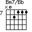 Bm7/Bb=N02111_7