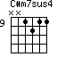 C#m7sus4=NN1211_9