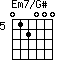 Em7/G#=012000_5