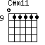 C#m11=011111_9