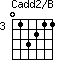 Cadd2/B=013211_3