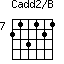 Cadd2/B=213121_7