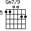 Gm7/9=110022_5