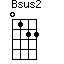 click for variations Bsus2