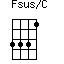 click for variations Fsus/C