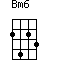 click for variations Bm6